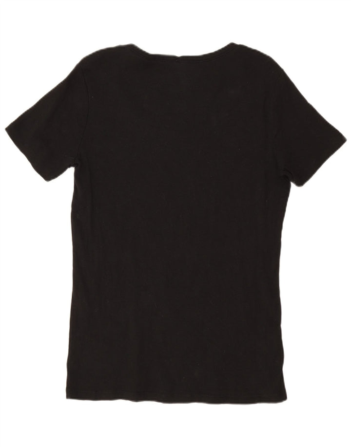 EDDIE BAUER Γυναικείο T-Shirt Top UK 16 Large Black