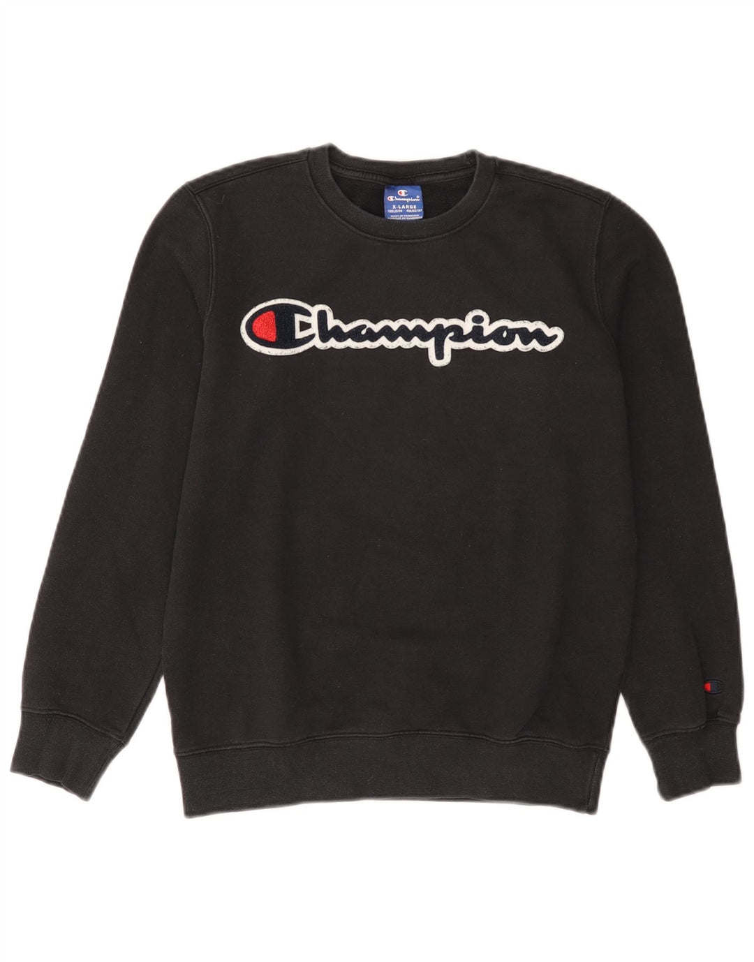 CHAMPION Γραφικό Φούτερ για αγόρια Jumper 13-14 ετών XL Μαύρο