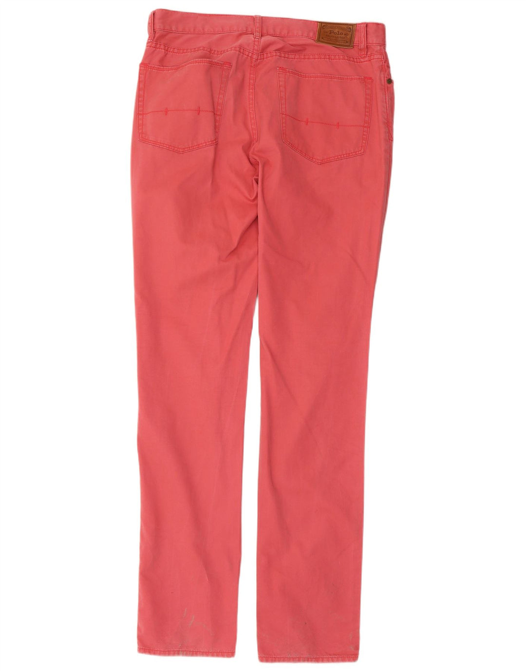 POLO RALPH LAUREN Ανδρικό λεπτό παντελόνι Chino W34 L34 κόκκινο βαμβακερό