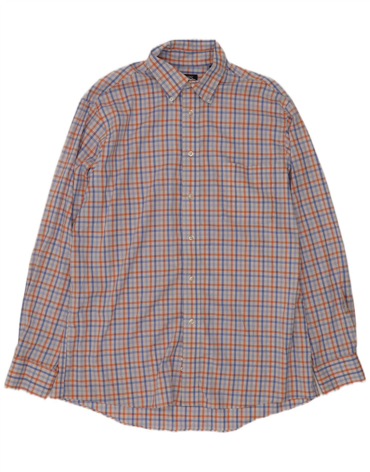 Ανδρικό πουκάμισο Chaps 16 1/2 Large Blue Check Cotton