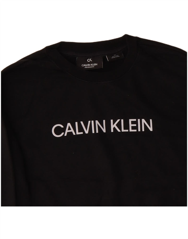 Γυναικεία φούτερ Calvin Klein Oversized Crop Jumper UK 10 Small Black