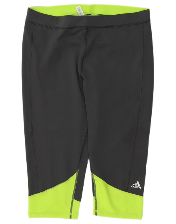 Γυναικεία κολάν ADIDAS Climalite Capri UK 20/22 XL Grey Colourblock