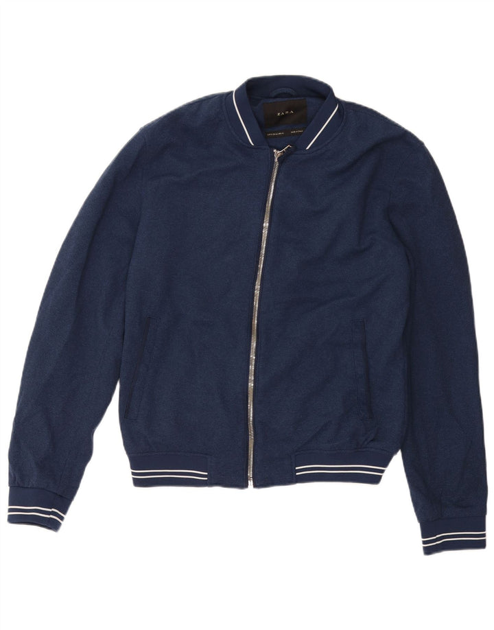 Ανδρικό μπουφάν ZARA Bomber UK 38 Medium Navy Blue