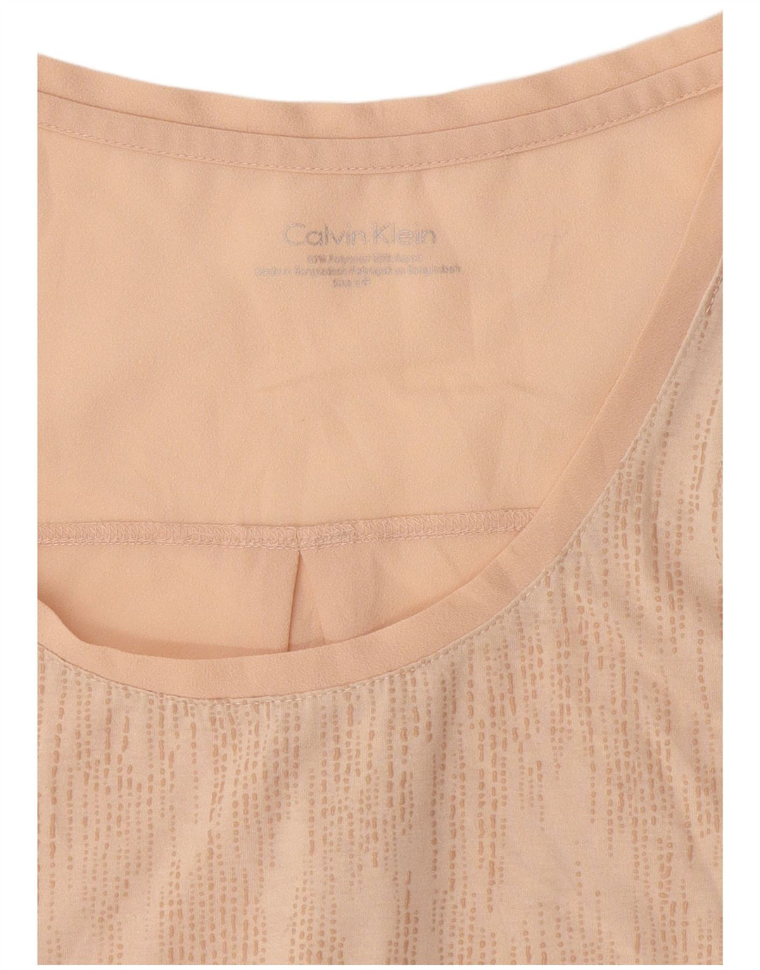 Γυναικείο γιλέκο Calvin Klein Τοπ UK 10 Small Pink Spotted Polyester