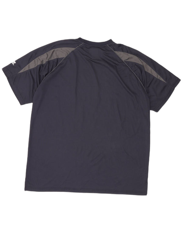 Ανδρικό ψηλό μπλουζάκι RUSSELL ATHLETIC Top 2XL Navy Blue Colorblock Πολυεστέρας