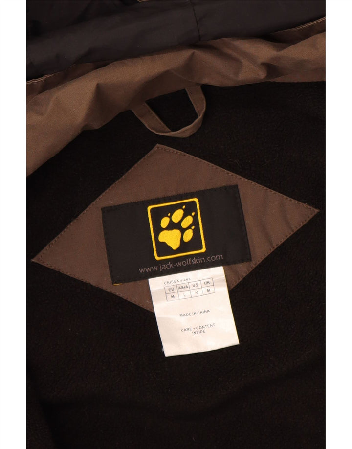 Ανδρικό Jack Wolfskin με κουκούλα αντιανεμικό μπουφάν UK 38 Medium Brown Colourblock