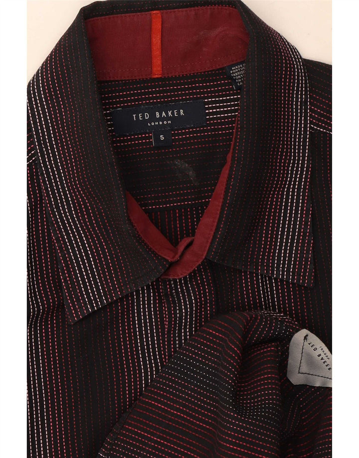 Ανδρικό πουκάμισο Ted Baker 5 XL Μαύρο ριγέ