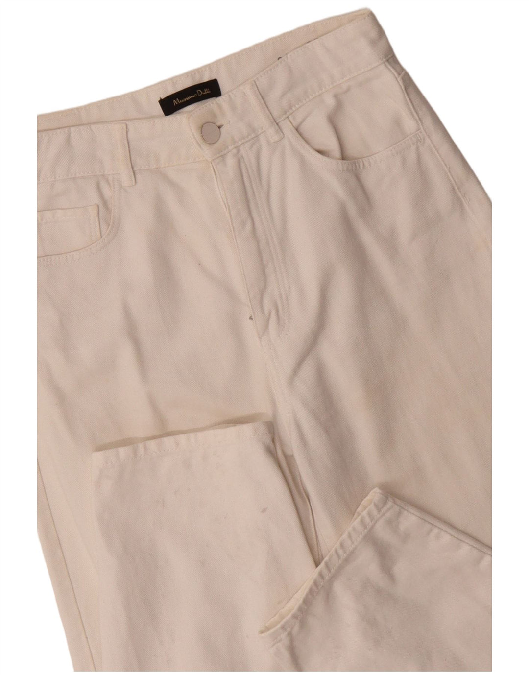 MASSIMO DUTTI Γυναικείο ψηλόμεσο τζιν EU 36 XS W26 L28 Λευκό