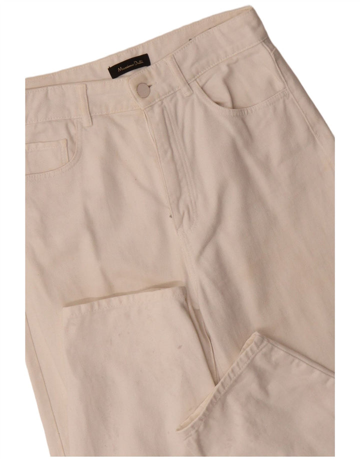 MASSIMO DUTTI Γυναικείο ψηλόμεσο τζιν EU 36 XS W26 L28 Λευκό