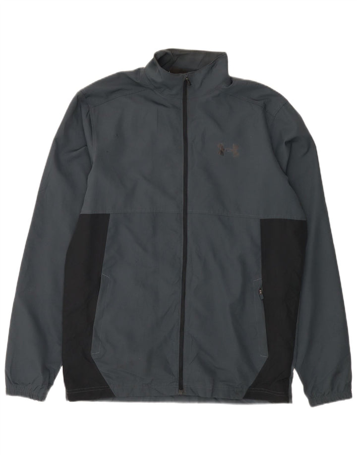 Ανδρική φόρμα Heat Gear UNDER Armour Top Jacket Μεσαίο γκρι πολυεστέρα