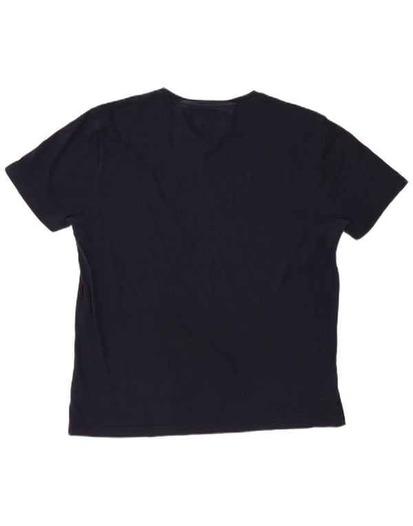 TOMMY HILFIGER Ανδρικό γραφικό μπλουζάκι με λεπτή εφαρμογή Top 2XL Navy Blue από βαμβάκι