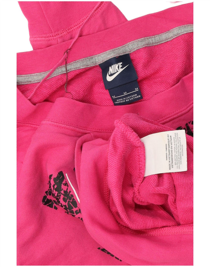Γυναικείο γραφικό φούτερ Nike Jumper UK 14 Μεσαίο ροζ βαμβακερό