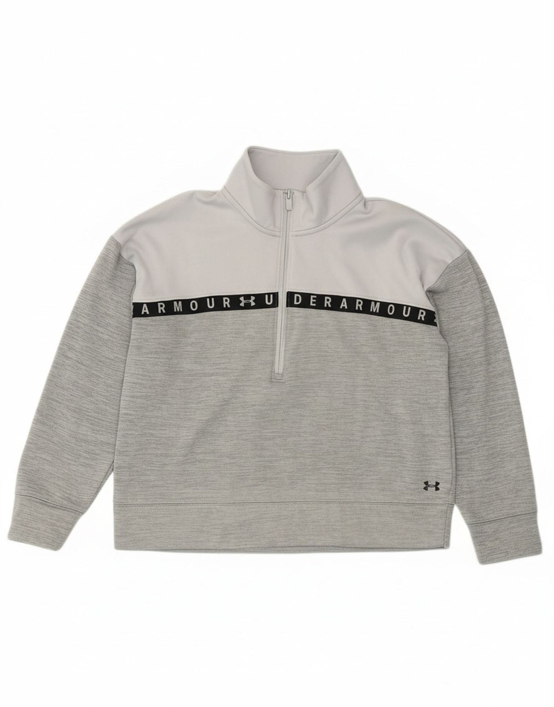 UNDER ARMOUR Womens Graphic Sweatshirt Jumper UK 14 Medium Grey