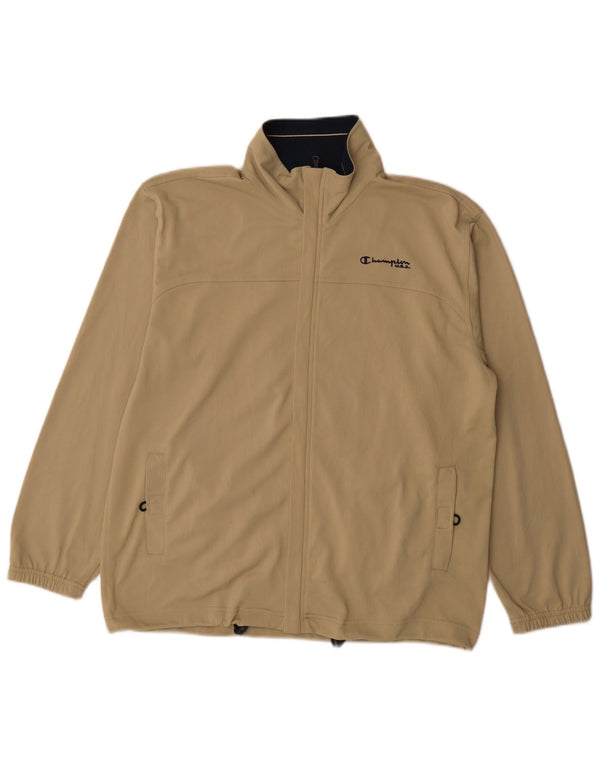 Champion Mens Tracksuit Top Jacket Medium Beige