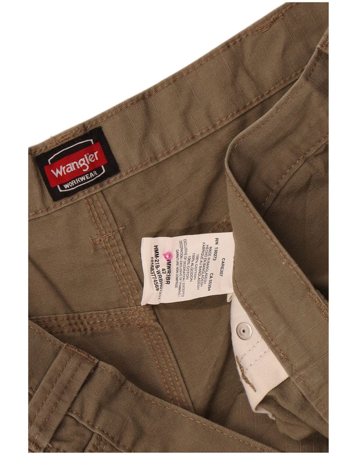 Ανδρικό σορτς Cargo Wrangler W42 2XL Χακί βαμβακερό