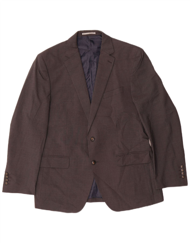 MARKS & SPENCER Ανδρικό σακάκι blazer με 2 κουμπιά κανονική εφαρμογή UK 42 XL καφέ