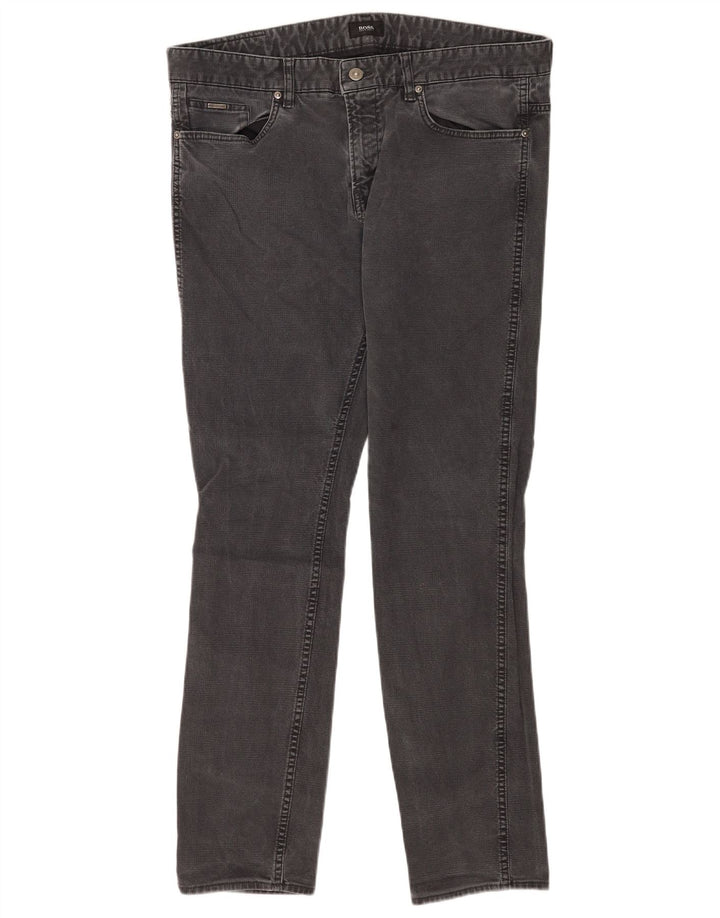 Ανδρικό τζιν Hugo Boss Slim W36 L32 Γκρι βαμβακερό