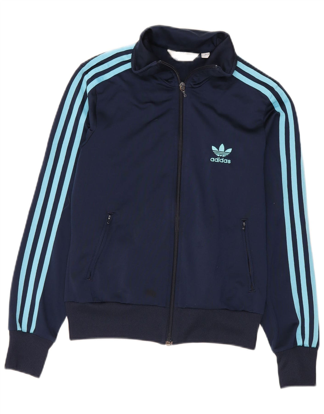 Γυναικεία αθλητική φόρμα γραφικών Adidas Top Jacket EU 38 Medium Navy Blue Polyester