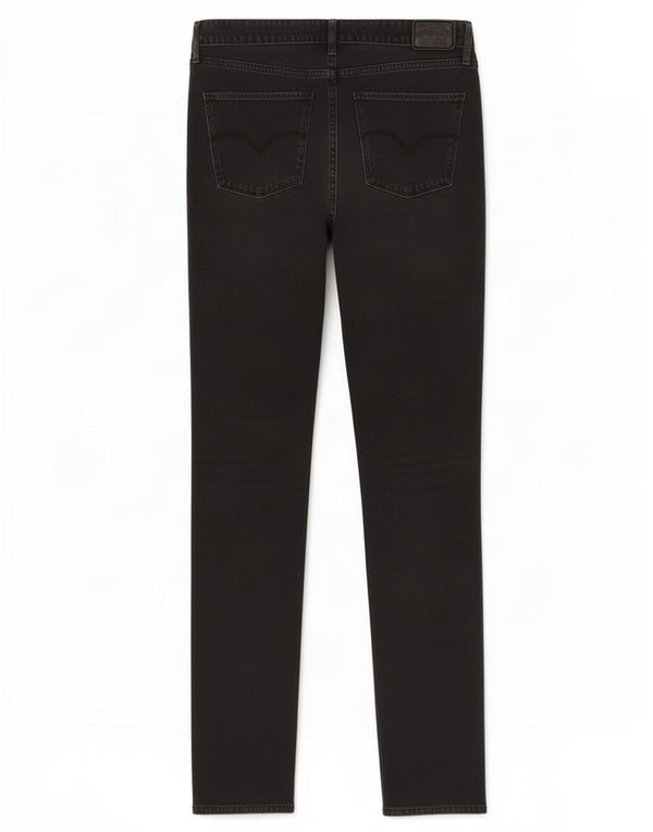 Levi's γυναικείο 721 ψηλό ψηλό στενό τζιν W30 L32 μαύρο βαμβακερό