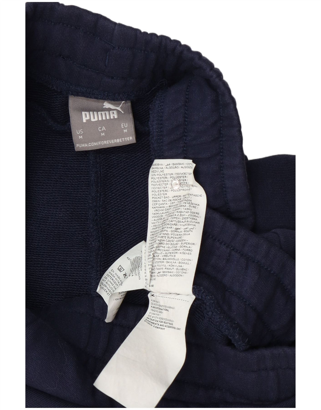 Ανδρικό γραφικό αθλητικό σορτς Puma, μεσαίο ναυτικό, βαμβακερό