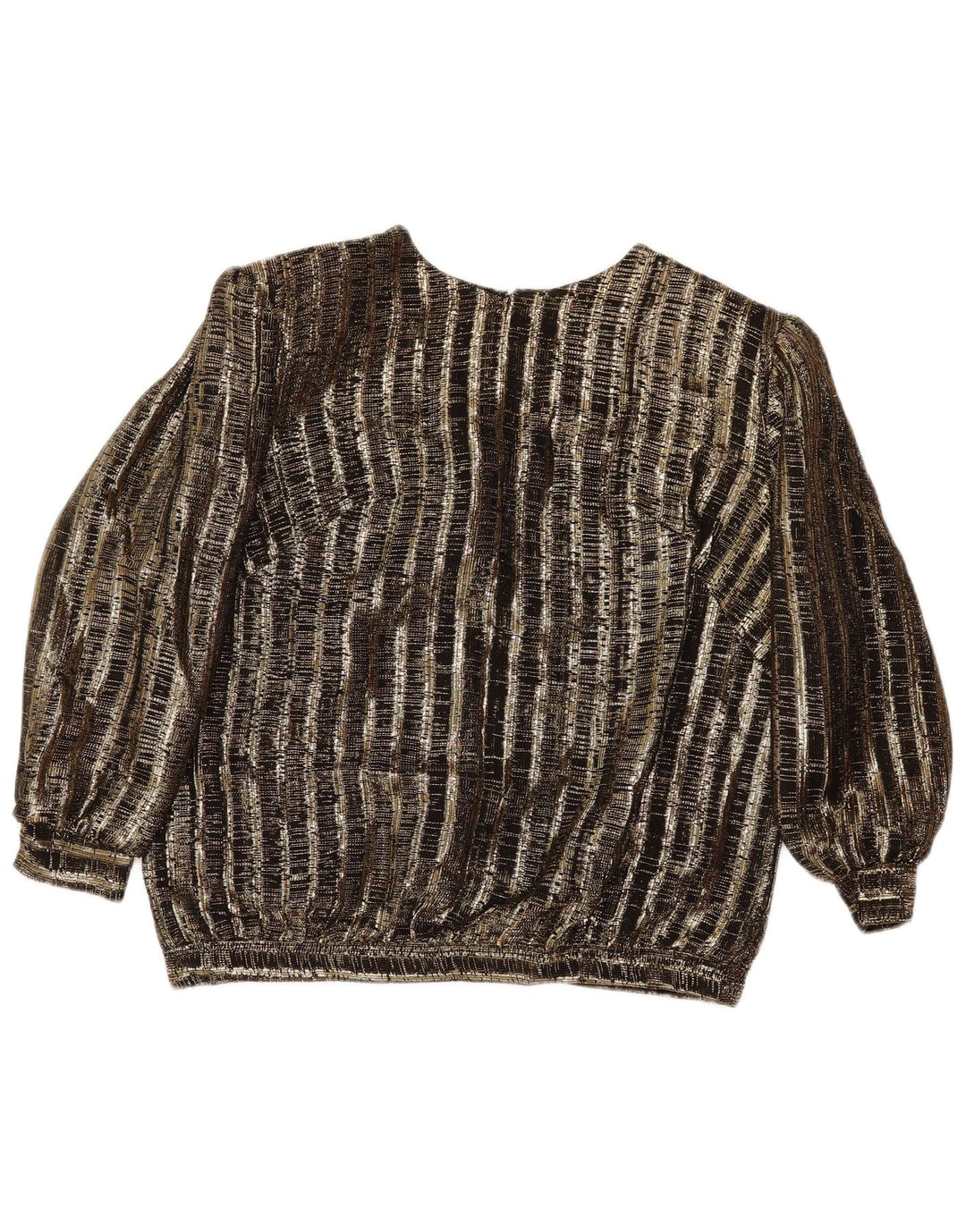 Vintage γυναικείο σετ 2 τεμαχίων UK 14 Medium W29 καφέ ριγέ