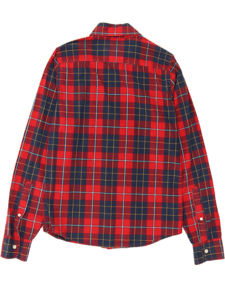 HOLLISTER Mens Shirt Small Red Check Cotton Vintage Hollister and Second-Hand Hollister from Messina Hembry 