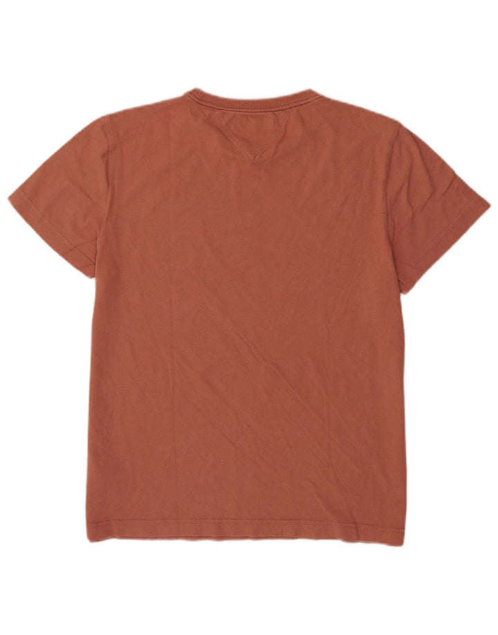 Ανδρικό T-Shirt Tommy Hilfiger Top μεσαίο καφέ βαμβακερό