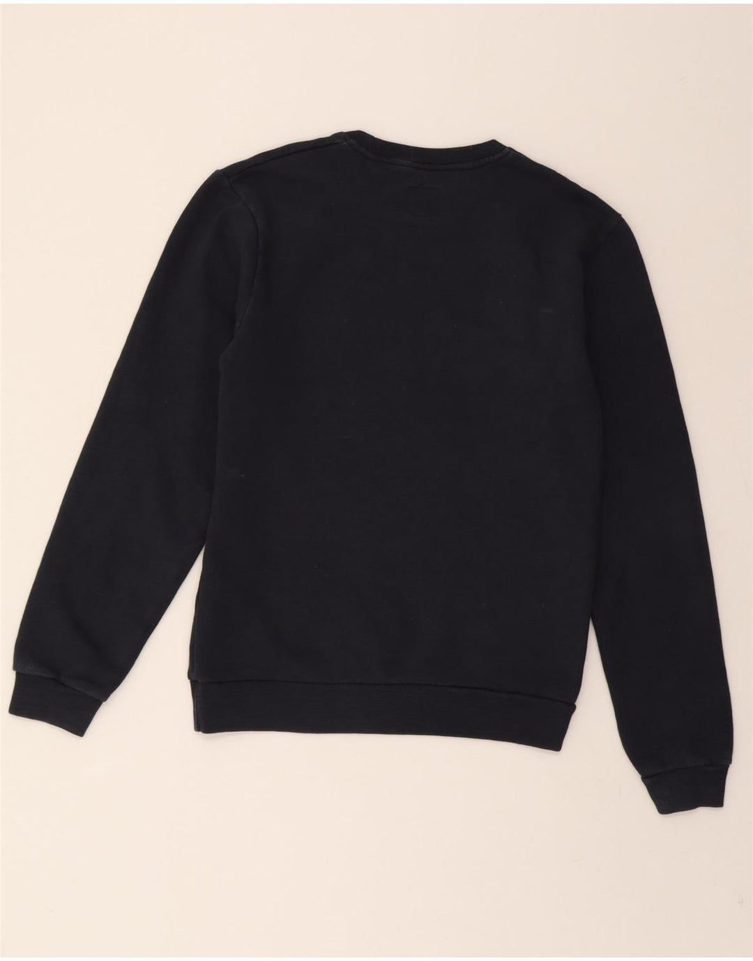 JACK WILLS Mens Graphic Sweatshirt Jumper Small Navy Blue Cotton Vintage Jack Wills and Second-Hand Jack Wills from Messina Hembry 