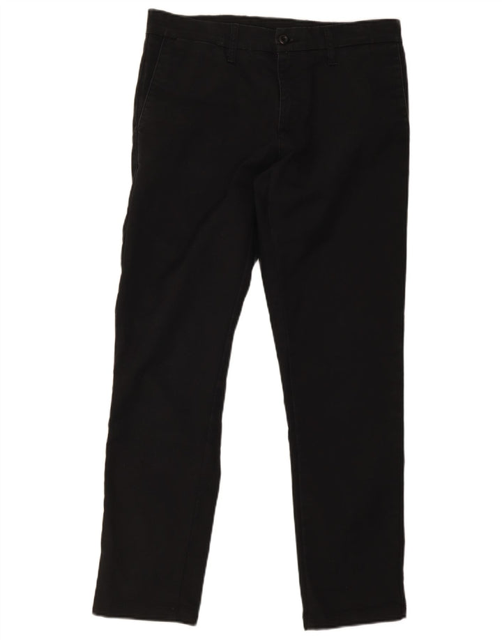 Carhartt Ανδρικό παντελόνι Chino Sid Straight W32 L30 Μαύρο βαμβακερό