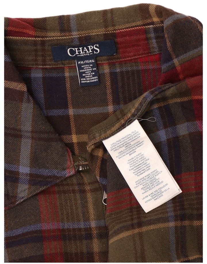 CHAPS Γυναικείο φανελένιο πουκάμισο UK 18 XL Πολύχρωμο βαμβακερό καρό