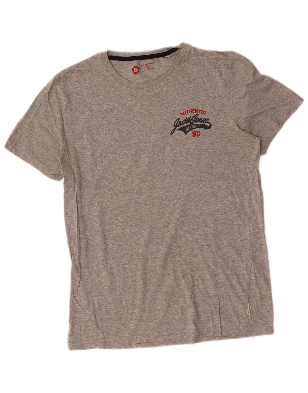 Jack & Jones Ανδρικό T-Shirt Μπλουζάκι από μεσαίο γκρι βαμβακερό