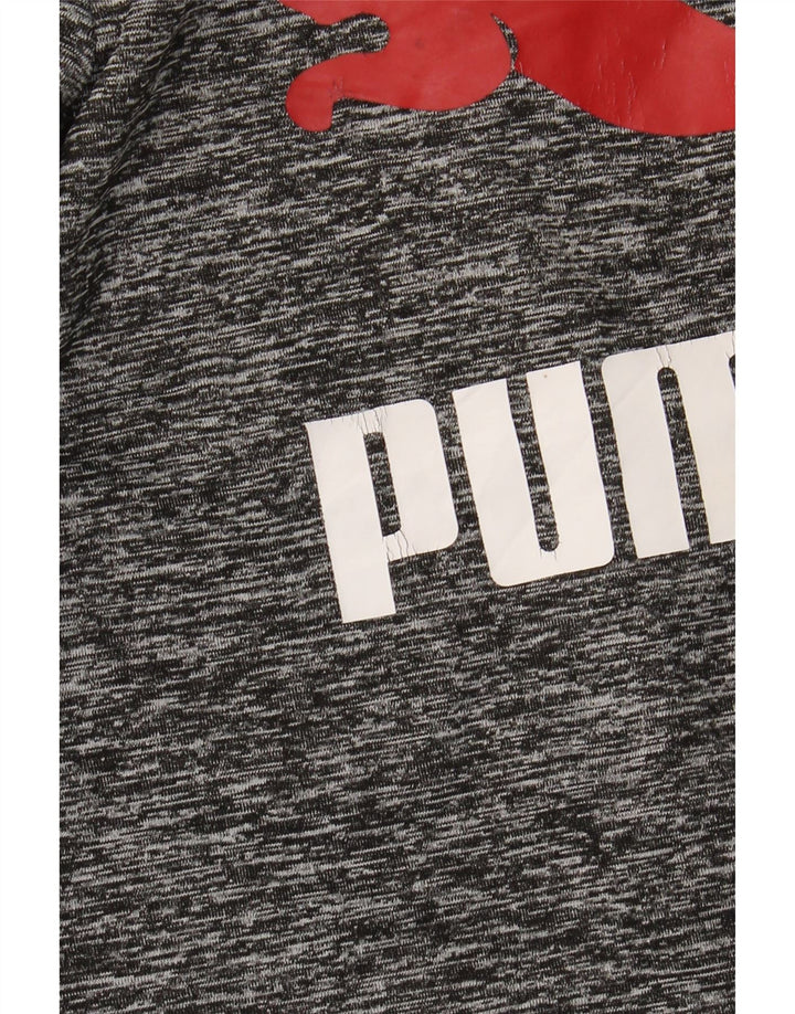 PUMA Boys Graphic Top Μακρύ μανίκι 8-9 ετών Μικρός Γκρι Πολυεστέρας