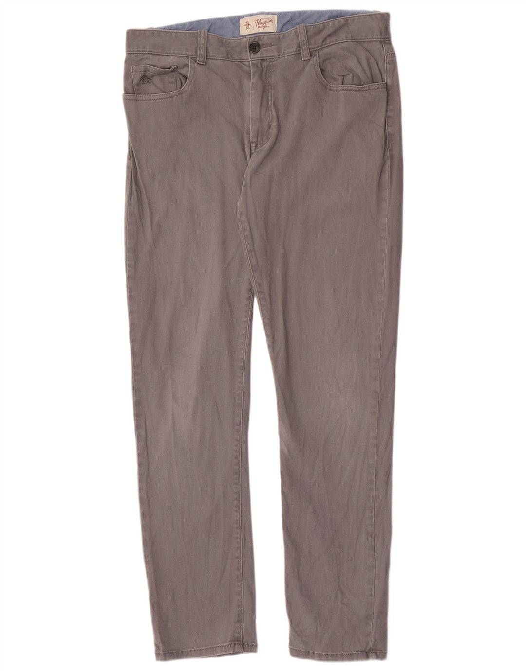 Ανδρικό παντελόνι Penguin Slim Casual W33 L32 Γκρι