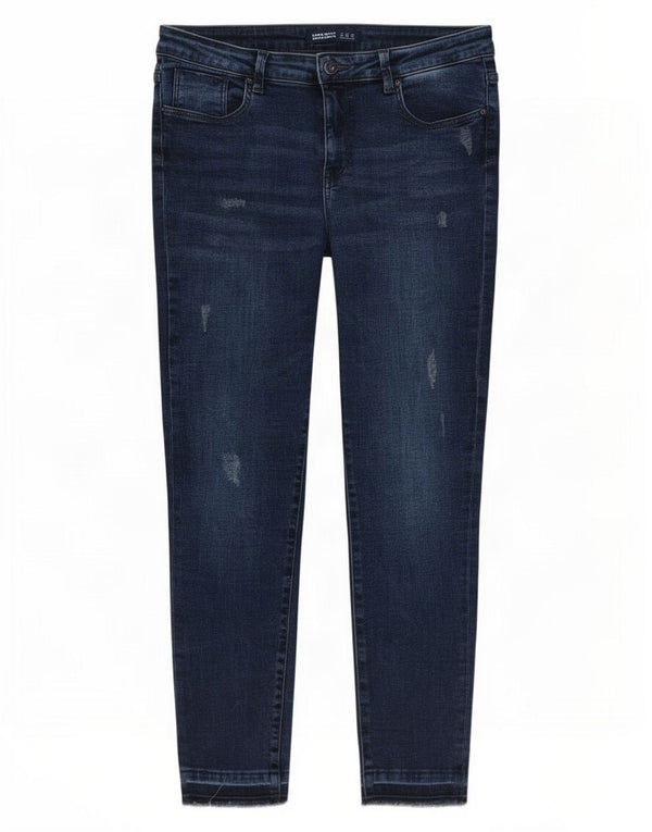 Zara Γυναικεία στενόχωρα τζιν EU 40 Medium W30 L26 Navy Blue Cotton