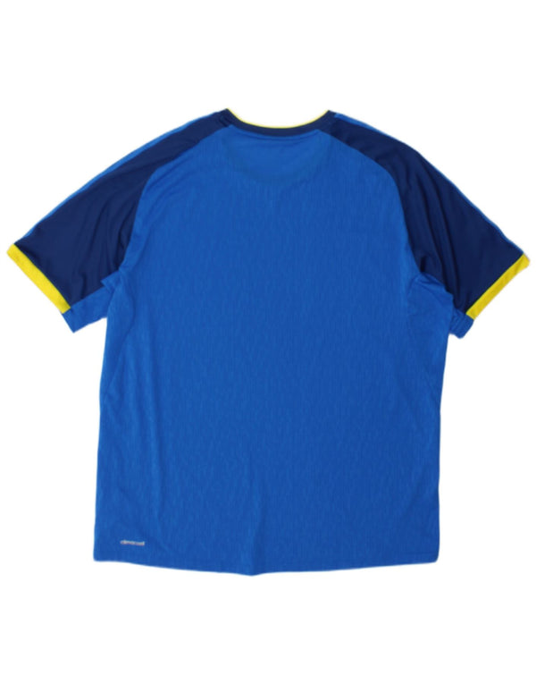 Ανδρικό T-Shirt Adidas Climacool Top XL Blue Colourblock Polyester