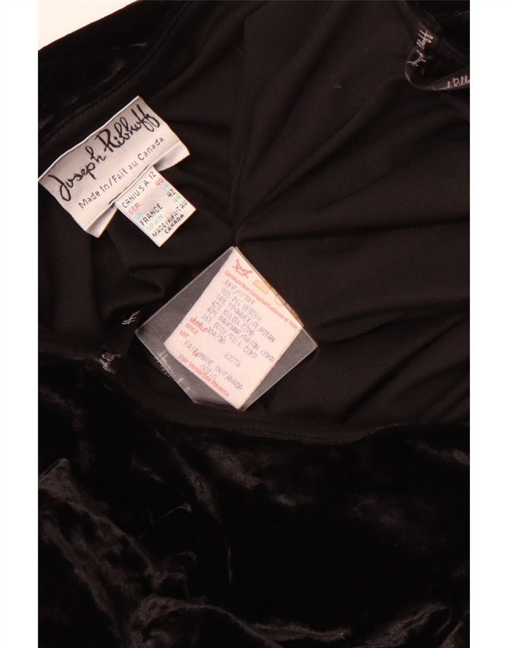 JOSEPH RIBKOFF Γυναικεία βελούδινη τρομπέτα UK 14 Μεγάλη W30 Μαύρο Πολυεστέρας