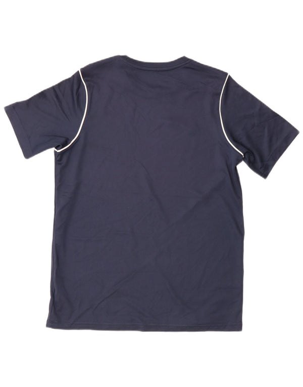 Nike Boys Dri Fit T-Shirt Top 13-14 Years XL Navy Blue Polyester