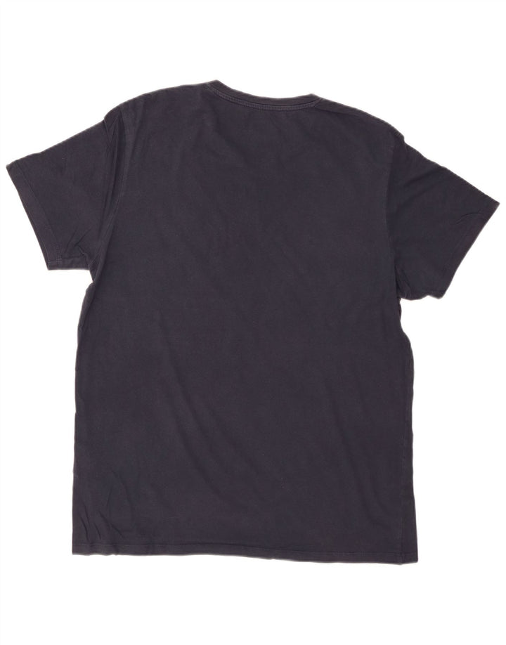 JACK & JONES Ανδρικό γραφικό T-Shirt Top XL Navy Blue Cotton