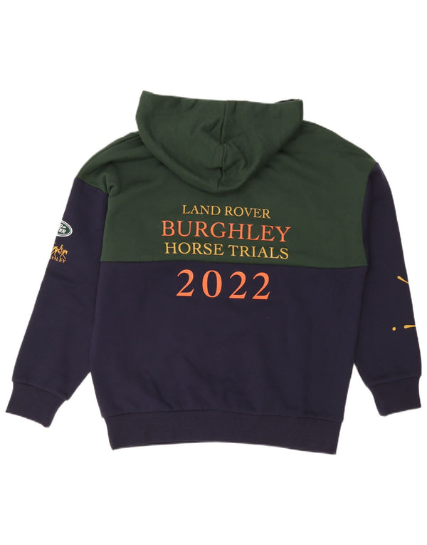 Joules Mens Burghley Horse Trails Graphic Hoodie Jumper Large Green