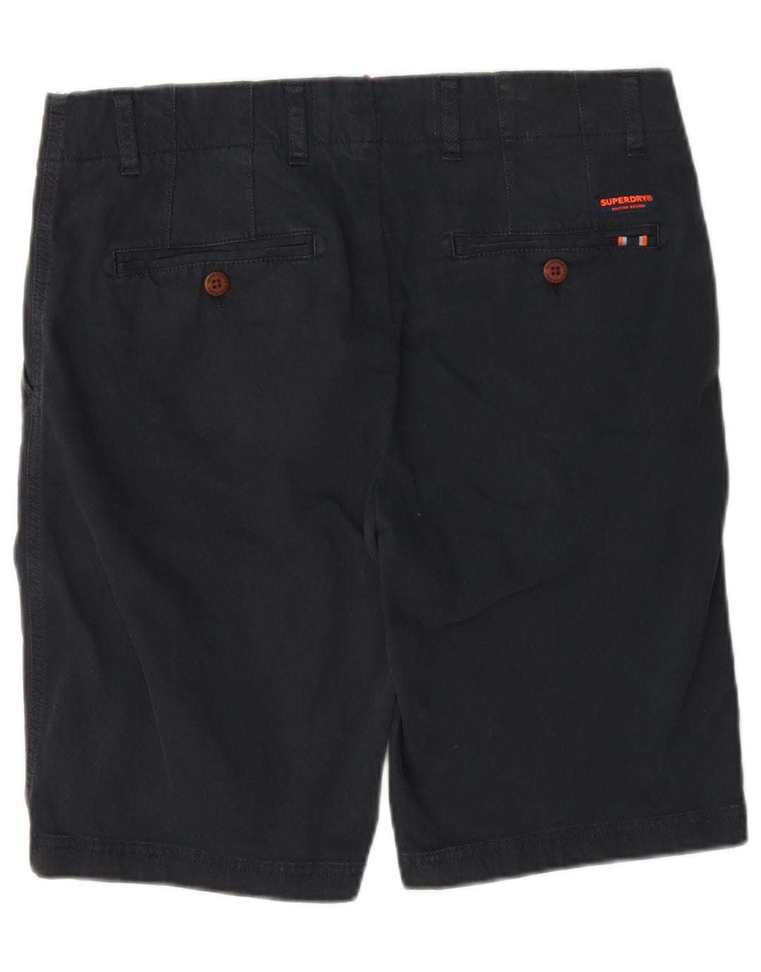 Ανδρικό σορτς Chino Superdry W32 Βαμβακερό μεσαίο ναυτικό μπλε