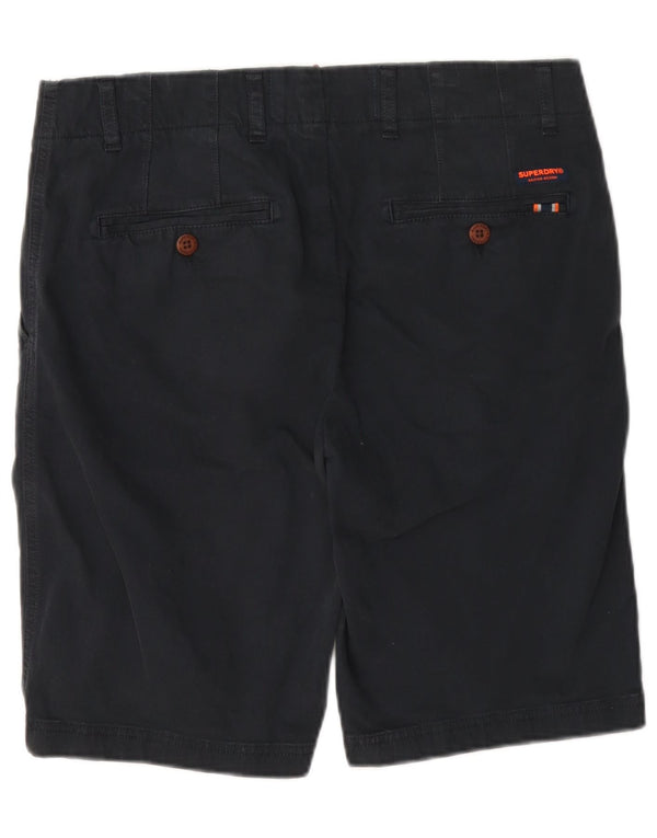 Ανδρικό σορτς Chino Superdry W32 Βαμβακερό μεσαίο ναυτικό μπλε