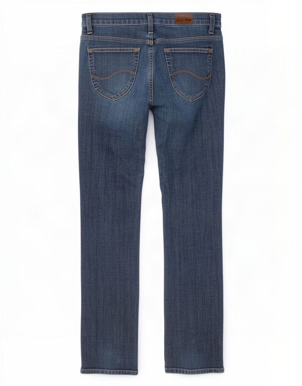 Lee Womens Lynn Slim Jeans W28 L33 Navy Blue Cotton
