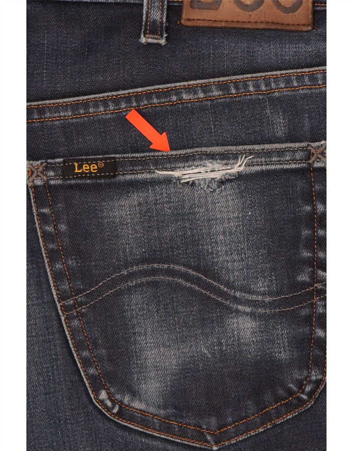 LEE Γυναικεία Chicago Slim Jeans W40 L28 Navy Blue Cotton