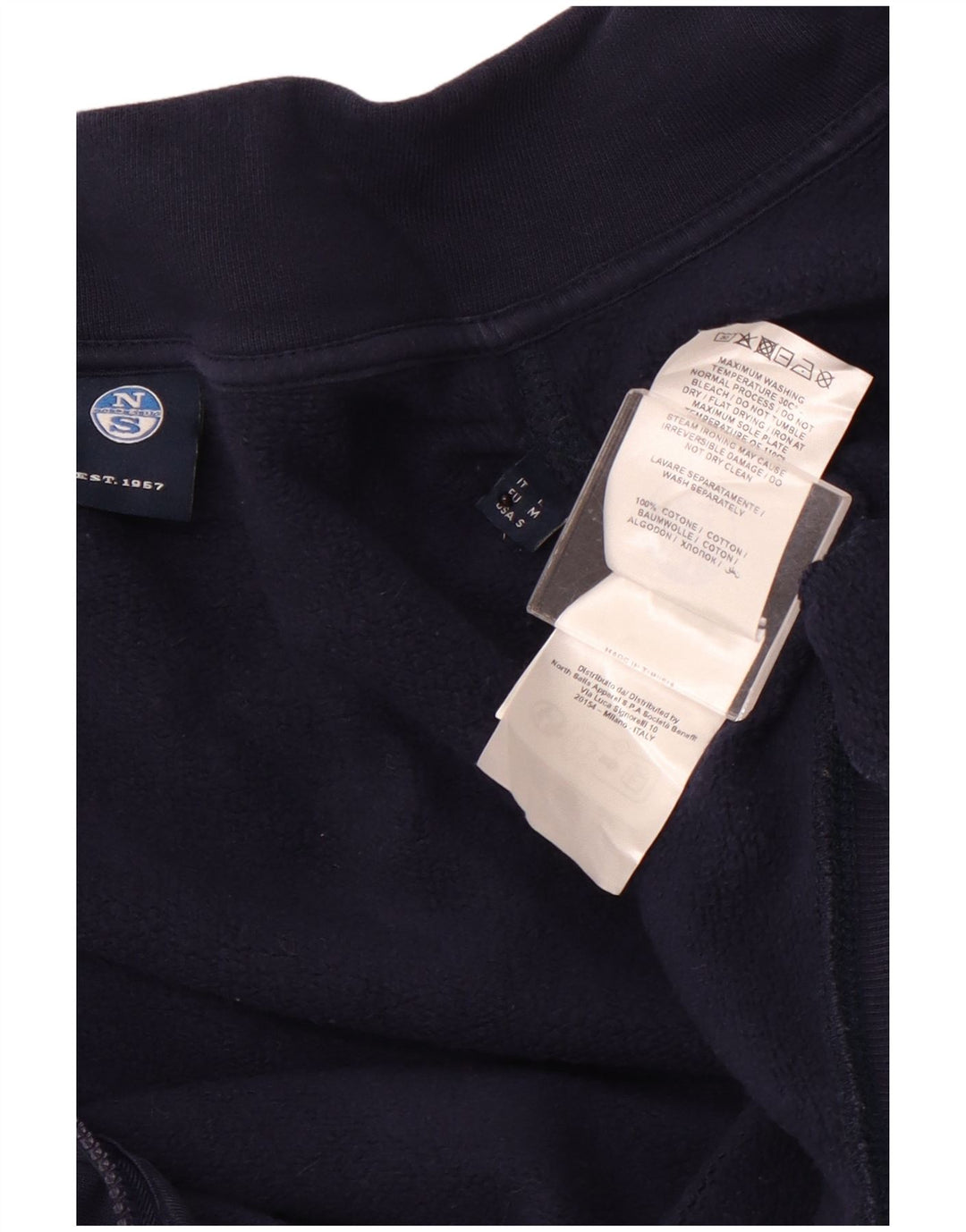 North SAILS Ανδρική αθλητική φόρμα Top Jacket Μικρό Navy Blue από βαμβάκι