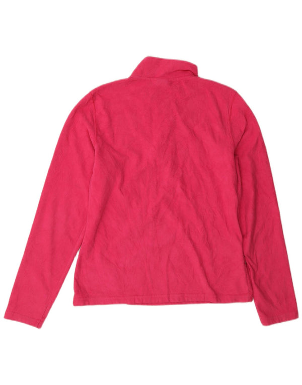 The North Face γυναικείο φερμουάρ Fleece Jumper UK 10 Small Pink Polyester