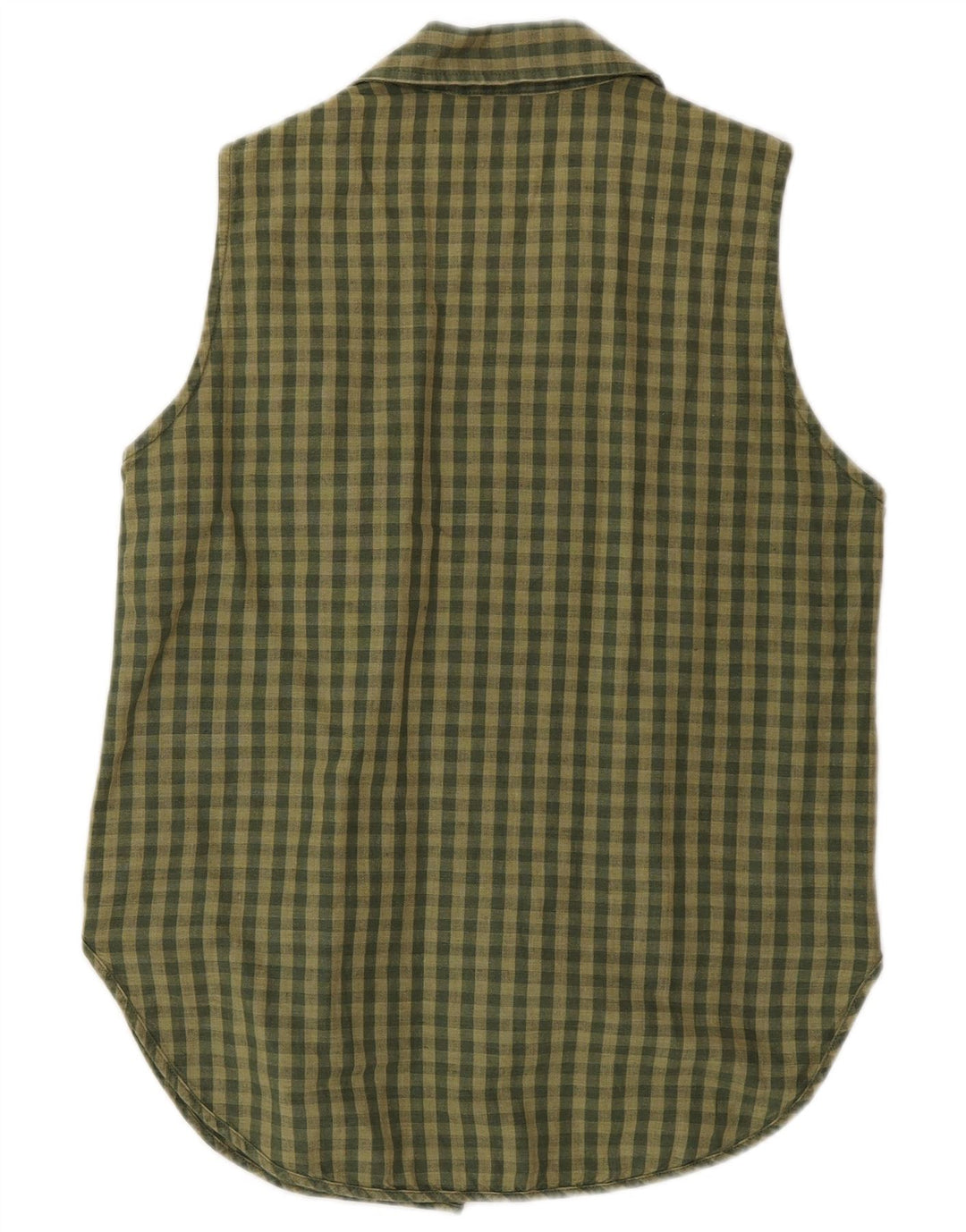 Γυναικείο αμάνικο πουκάμισο Timberland Μπλούζα US 6 Medium Khaki Gingham Linen