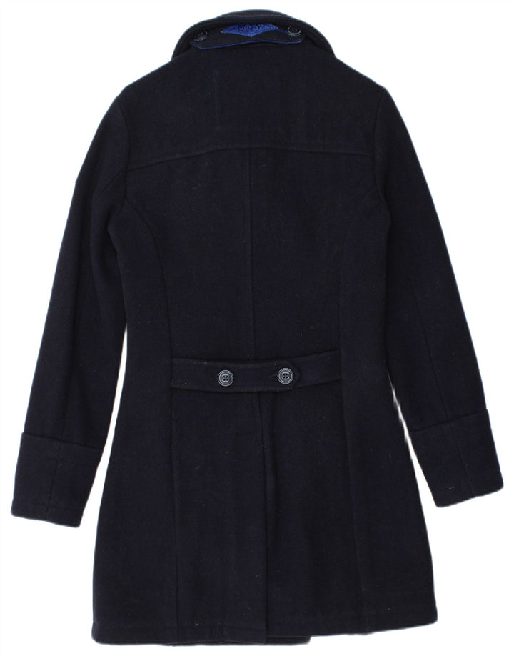 Superdry Γυναικείο παλτό με διπλό στήθος UK 6 XS Navy Blue Wool