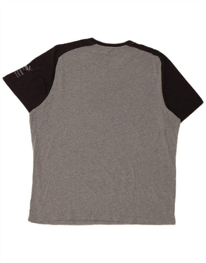 Ανδρικό γραφικό T-Shirt PUMA Top XL Grey Colourblock
