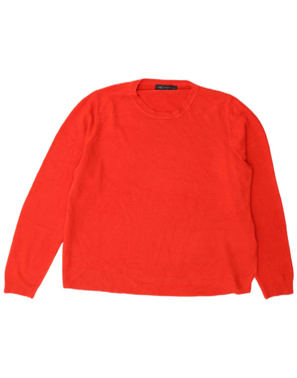 Marks & Spencer Γυναικείο πουλόβερ με λαιμόκοψη UK 18 XL κόκκινο ακρυλικό