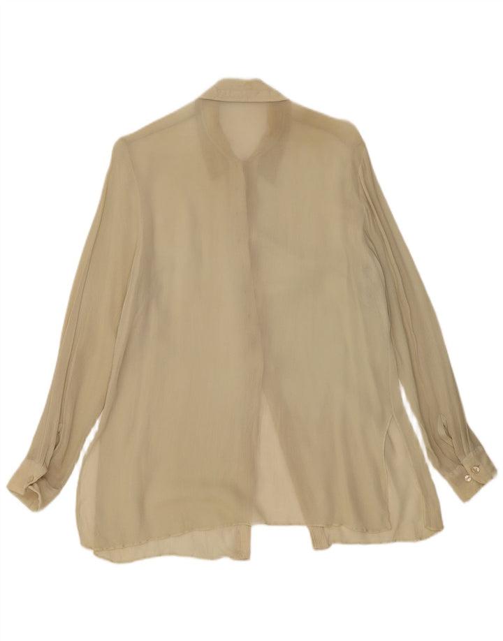 Nitya Γυναικεία Μπλούζα See Through πουκάμισο EU 38 Medium Beige Viscose